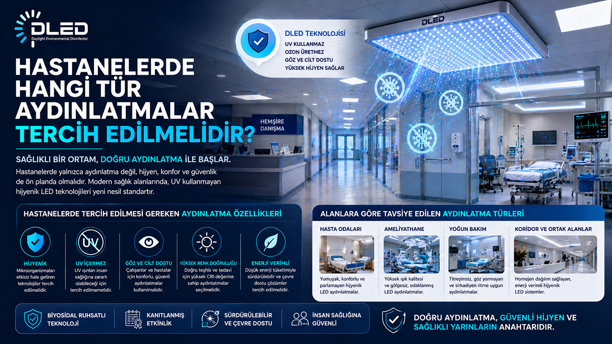 Hastanelerde Hangi Tür Aydınlatmalar Tercih Edilmelidir?
