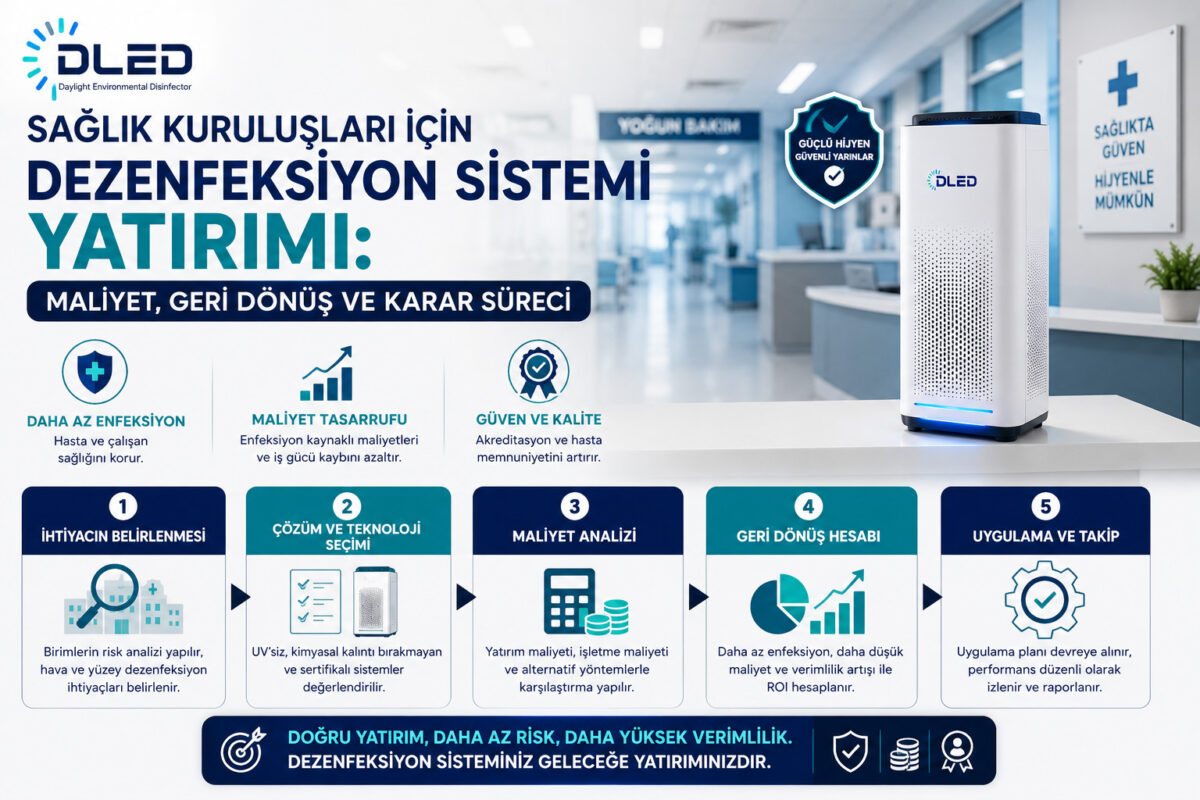 Sağlık Kuruluşları İçin Dezenfeksiyon Sistemi Yatırımı: Maliyet, Geri Dönüş ve Karar Süreci
