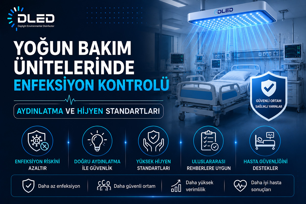 Yoğun Bakım Ünitelerinde Enfeksiyon Kontrolü: Aydınlatma ve Hijyen Standartları